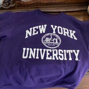 NYU champion college sweatshirt